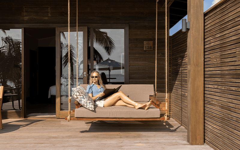 nala romantic beach villa swing compressed