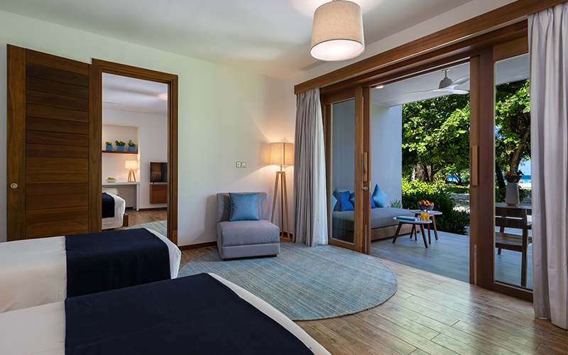sunset family beach suite connecting room