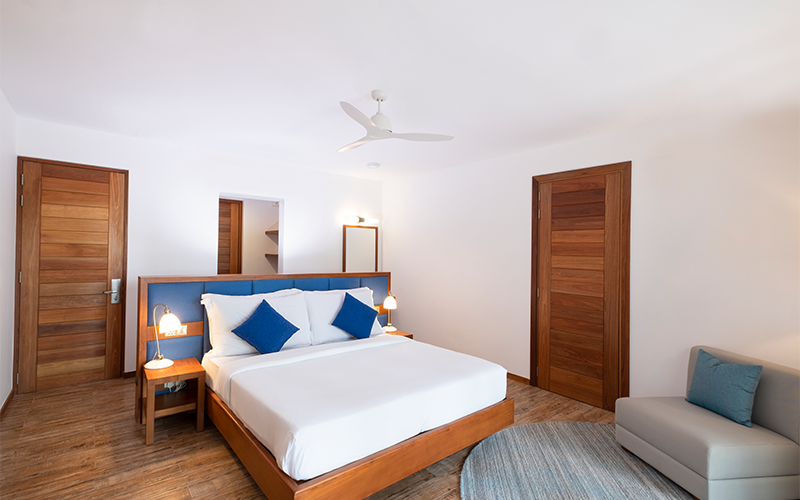 sunset sky suite bedroom