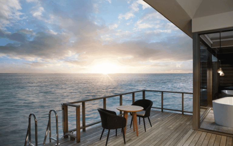 sunset overwater villa compressed