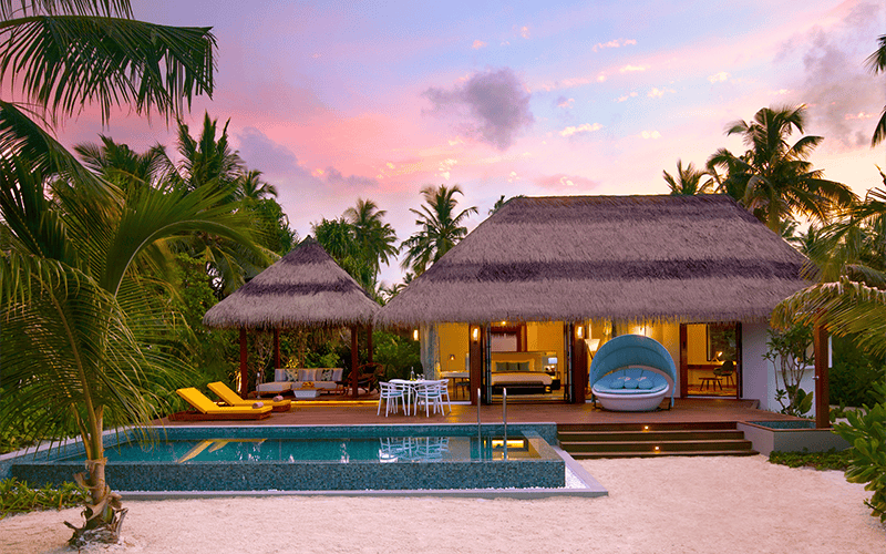 family beach pool twilight compressed