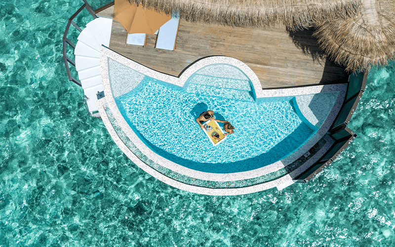 oblu select at sangeli aerial view honeymoon select ocean villa 05 compressed