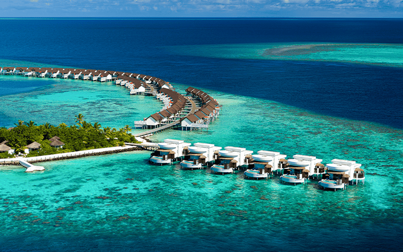 oblu select at sangeli aerial view honeymoon select ocean villa 06 compressed