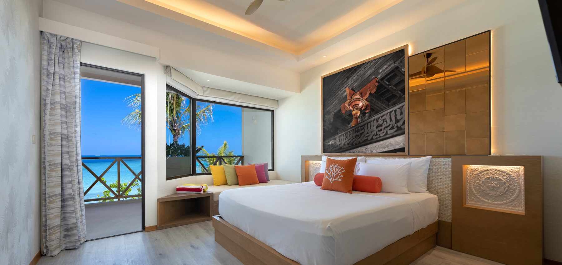 oblu xperience ailafushi ocean view family room bedroom with view aspect ratio 1800 850