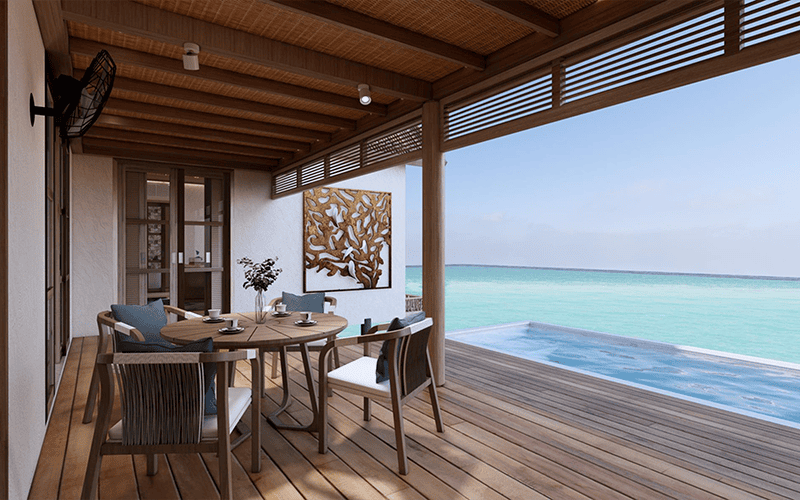 rah gili maldives sunset family pool water villa with slide verandah v2