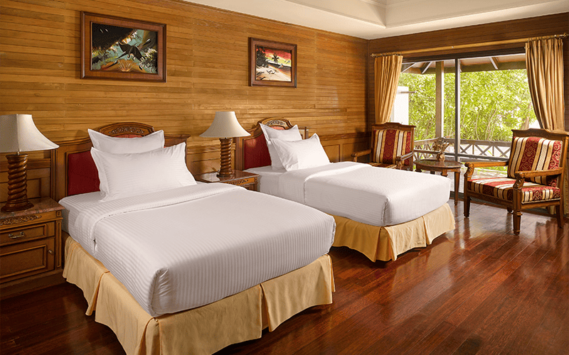 royal island two bedroom beach pool residence twin bedroom 4k compressed