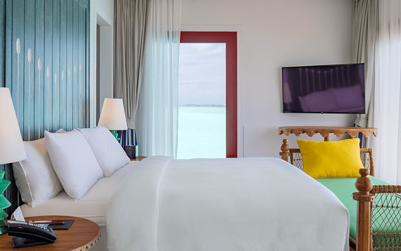 saii lagoon maldives curio collection by hilton two bedroom overwater pool villa bedroom v2