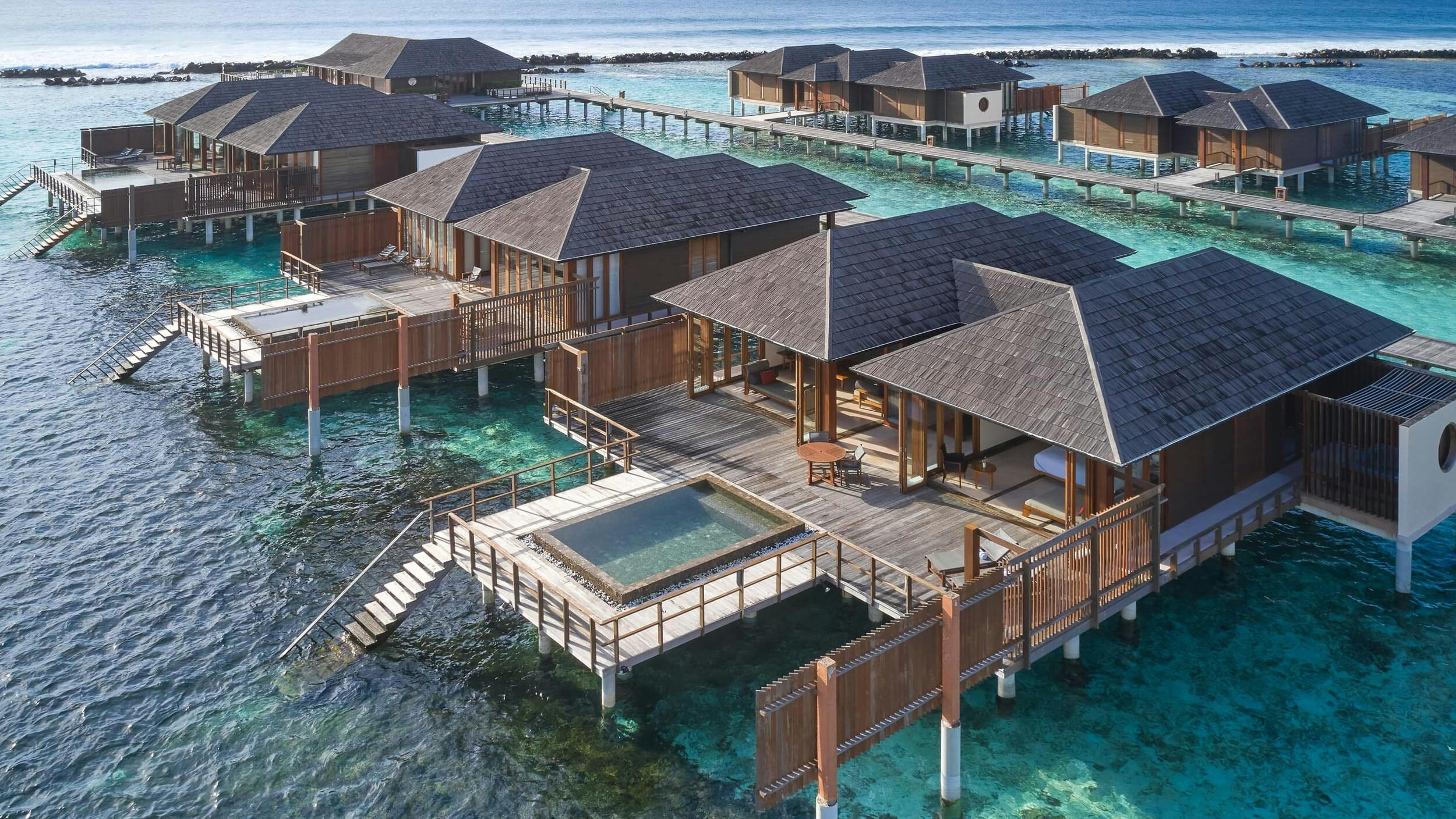 villa nautica one bedroom ocean suite with pool aerial wide large