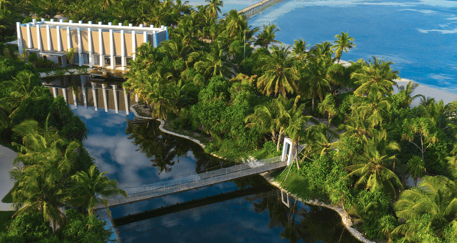 aerial resort lake bridge compressed