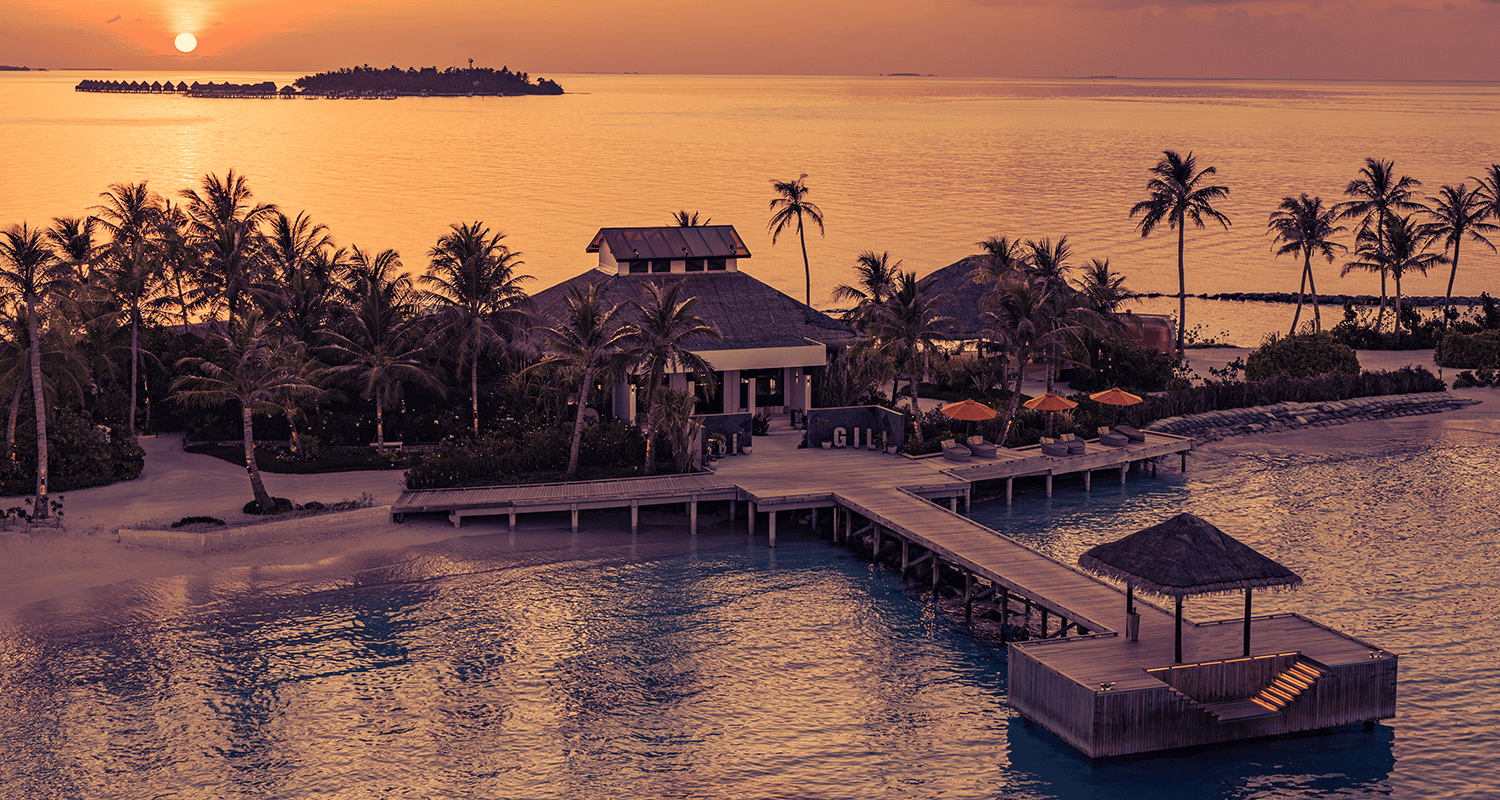 oblu select lobigili island aerial sunset arrival jetty 02 compressed